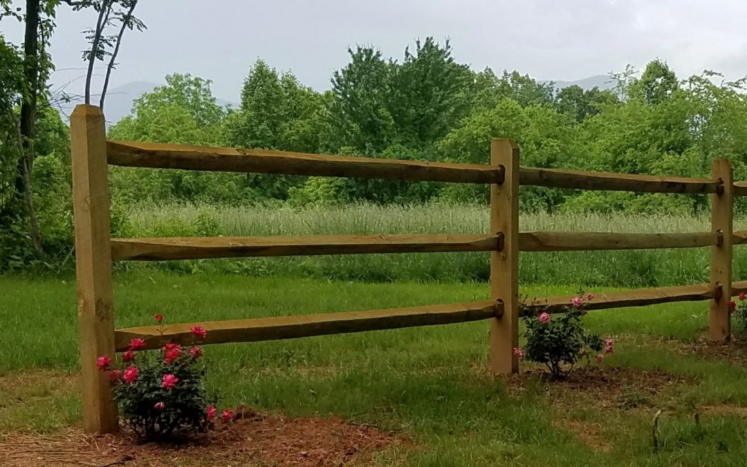 Three Tier Split Rail Fence