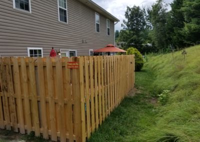 Shadow Box Wood Fence